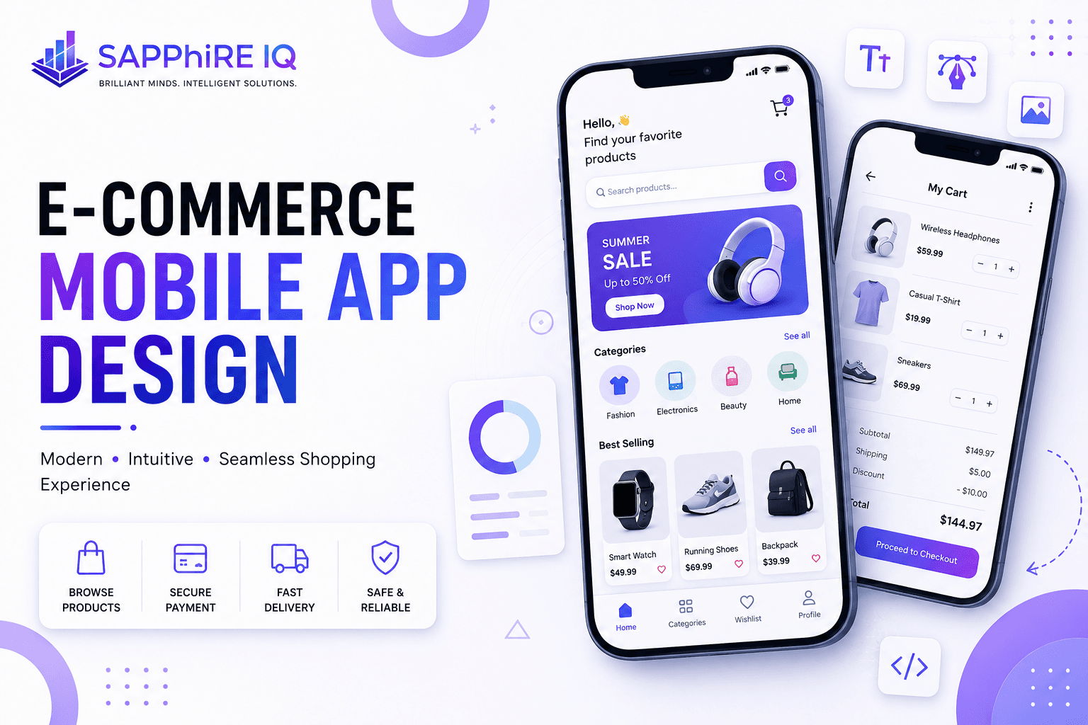 E-commerce Mobile App Design — UI/UX sample project