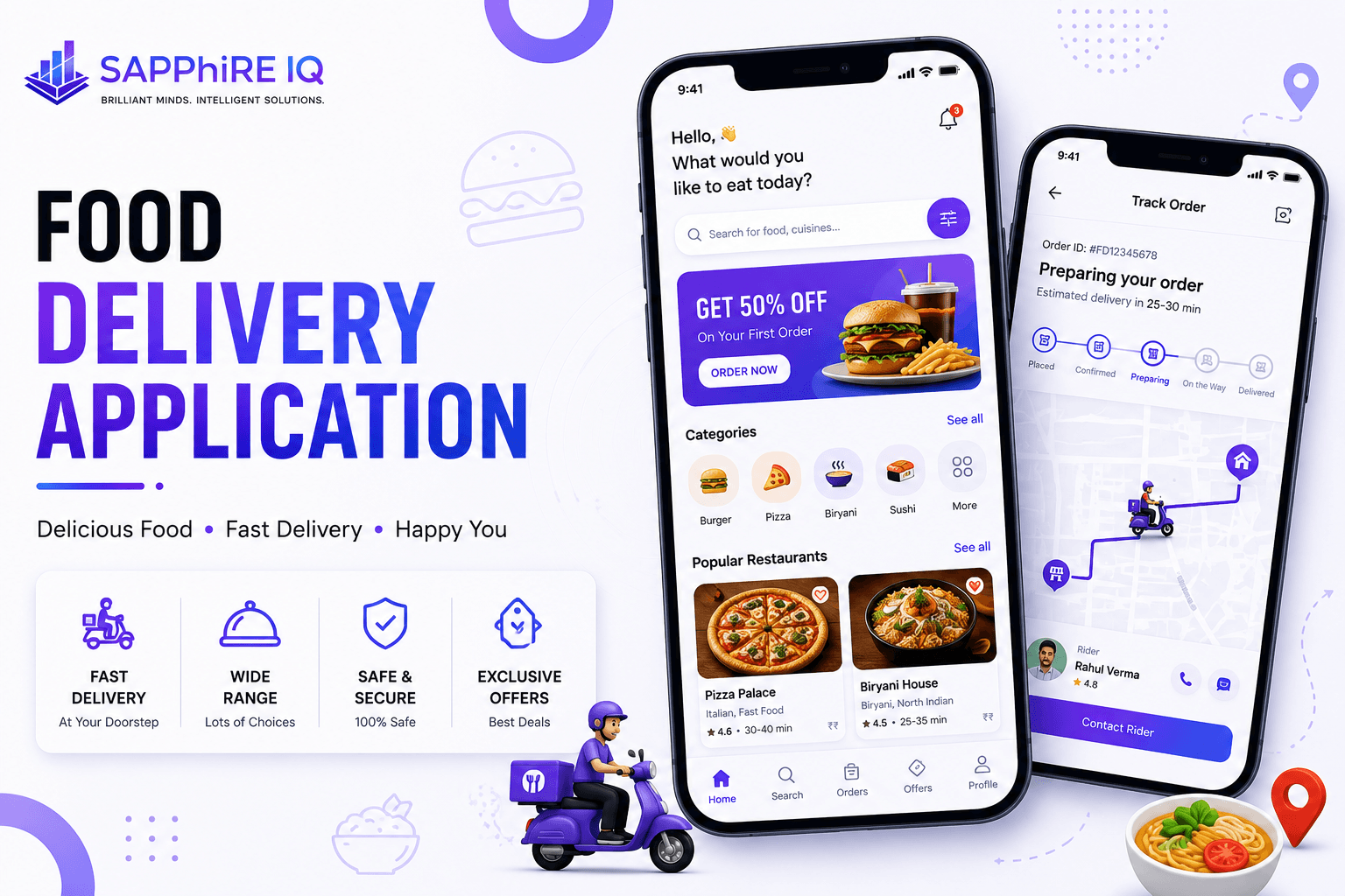 Food Delivery Application — UI/UX sample project