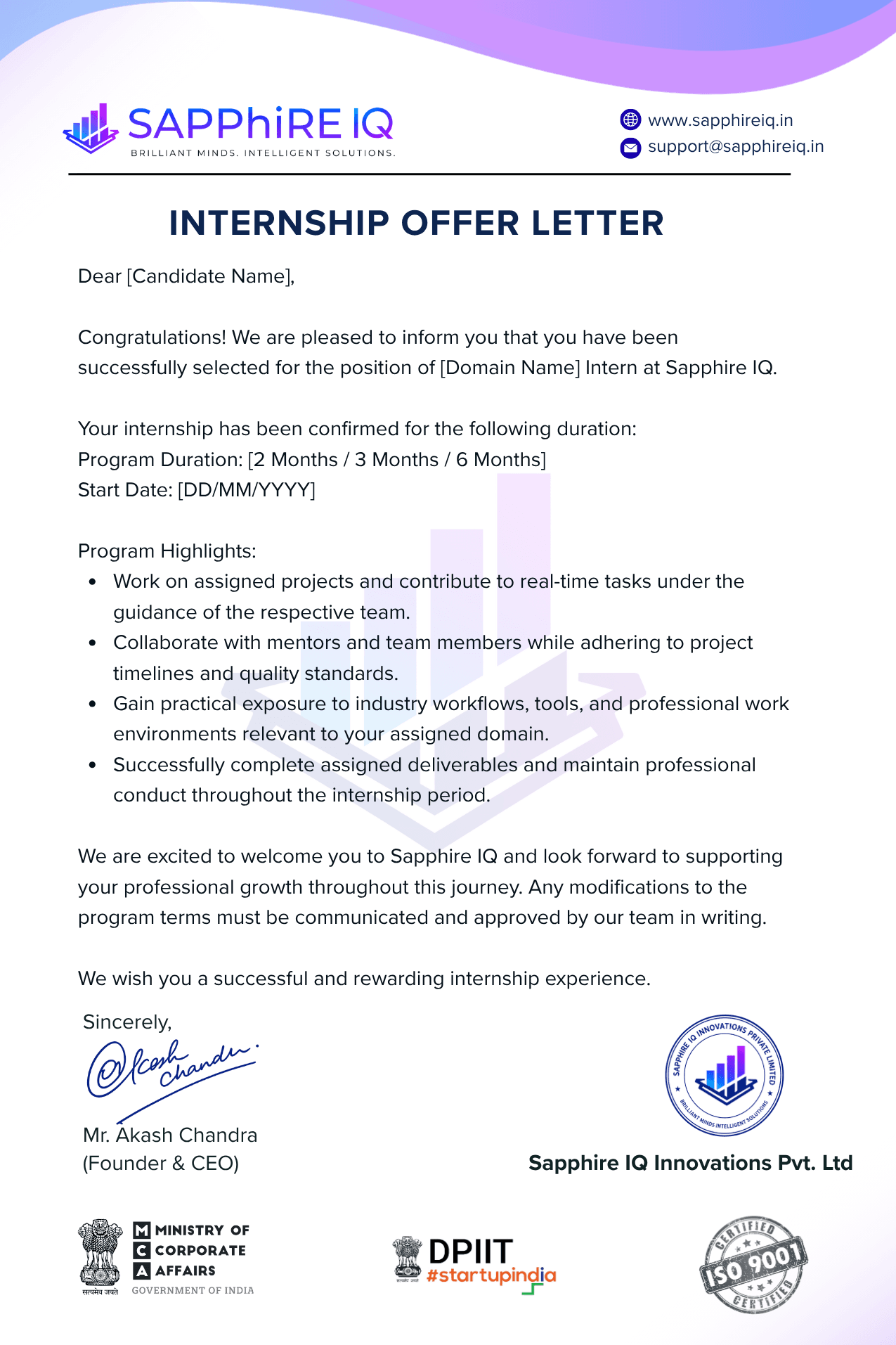 Offer Letter