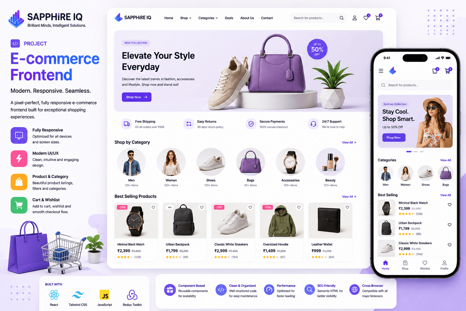 E-commerce Frontend — Frontend Development sample project