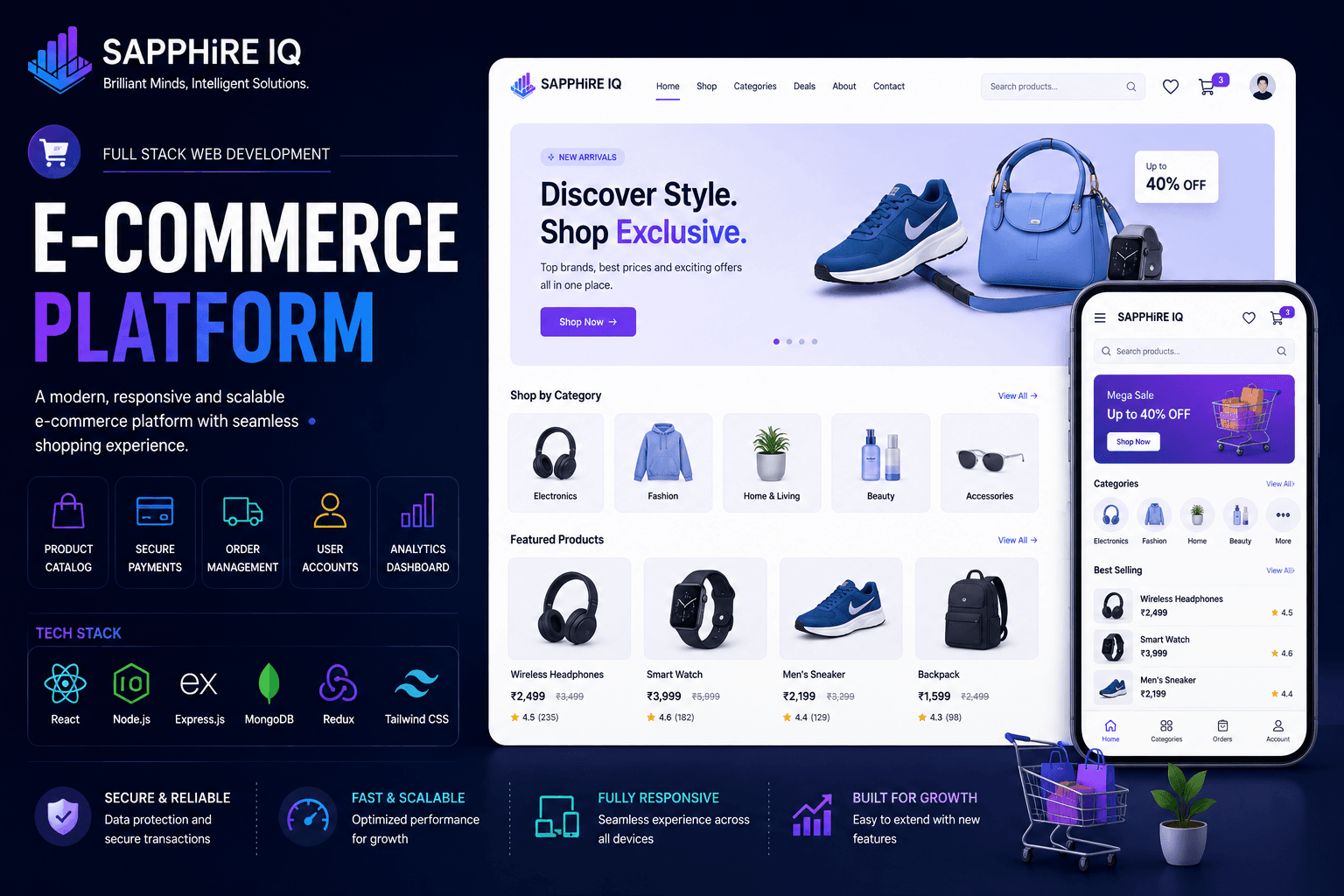 E-commerce Platform — Full Stack Development sample project
